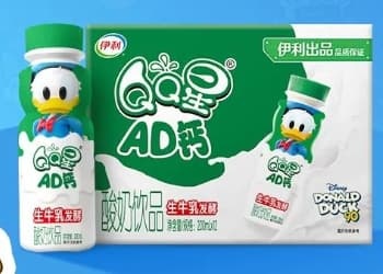 携经典IP“唐老鸭”，QQ星推儿童专属AD钙奶新品