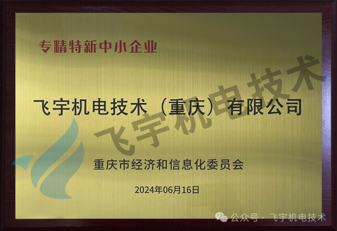 喜报 | 飞宇荣获“专精特新”企业称号
