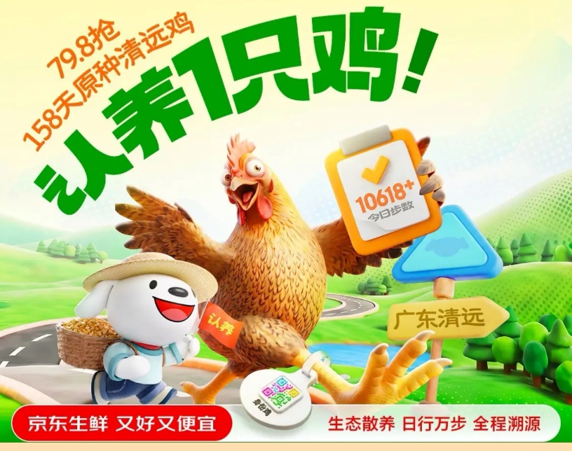 包下十几片山头养鸡！京东生鲜“包园”清远跑步鸡，每只鸡多返3元给农户