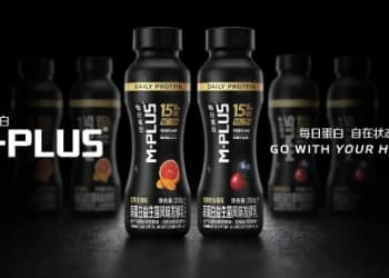 蒙牛高蛋白M-PLUS家族再添新成员，15g高蛋白低温益生菌酸奶上市！