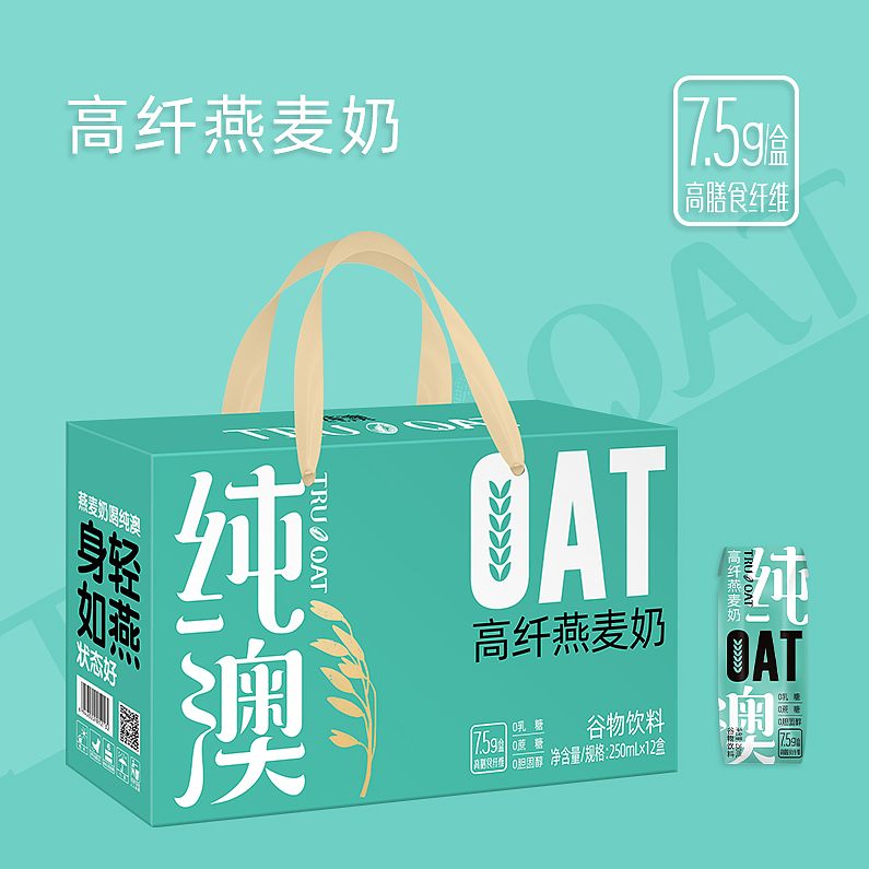 纯澳高纤燕麦奶250mLx12盒