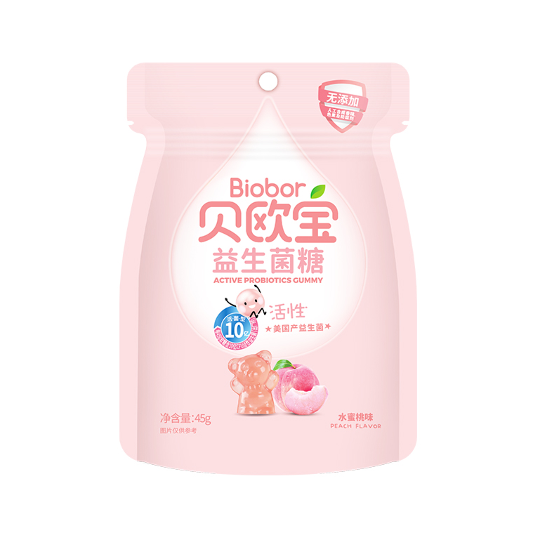 贝欧宝活性益生菌软糖（水蜜桃味）45g