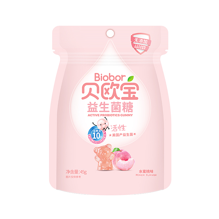 贝欧宝活性益生菌软糖（水蜜桃味）45g