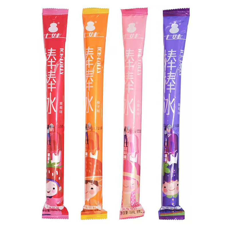 七娃棒棒冰碎冰冰奶棒果味饮品78ml