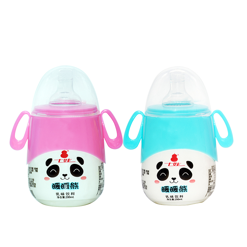 七娃暖暖熊软奶嘴儿童乳味饮料200ml