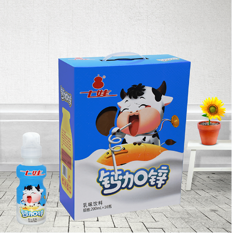 七娃钙加锌带奶嘴礼盒*标箱200ml