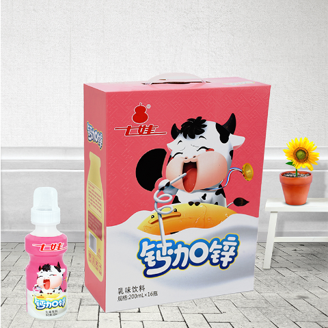 七娃钙加锌带奶嘴礼盒*标箱200ml