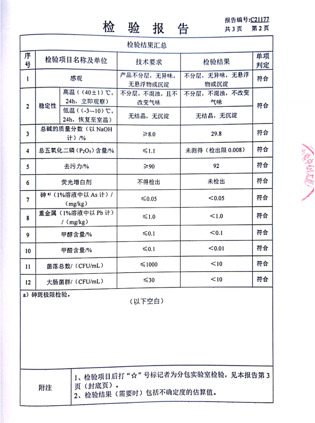 加强型碱性清洗剂