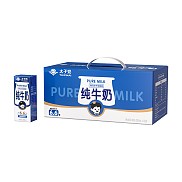 纯牛奶苗条砖200ml金属包