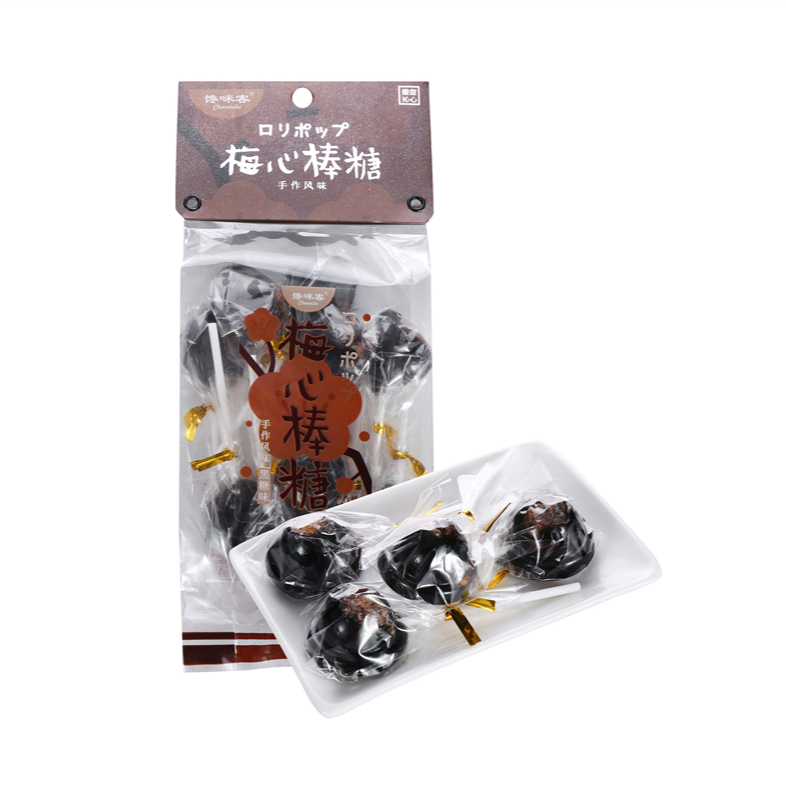 馋咪客梅心棒糖黑糖味