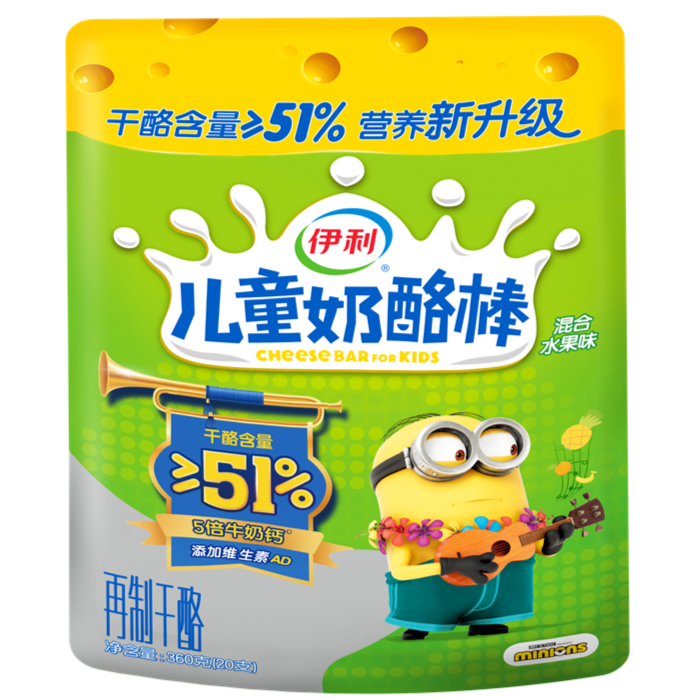 伊利儿童奶酪棒（360g混合水果味）