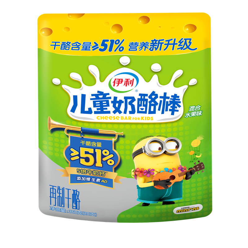 伊利儿童奶酪棒（360g混合水果味）
