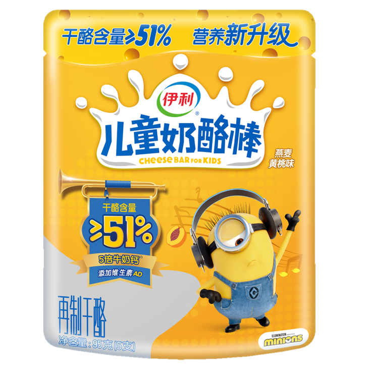 伊利儿童奶酪棒（95g燕麦黄桃味）