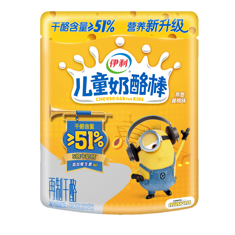 伊利儿童奶酪棒（95g燕麦黄桃味）