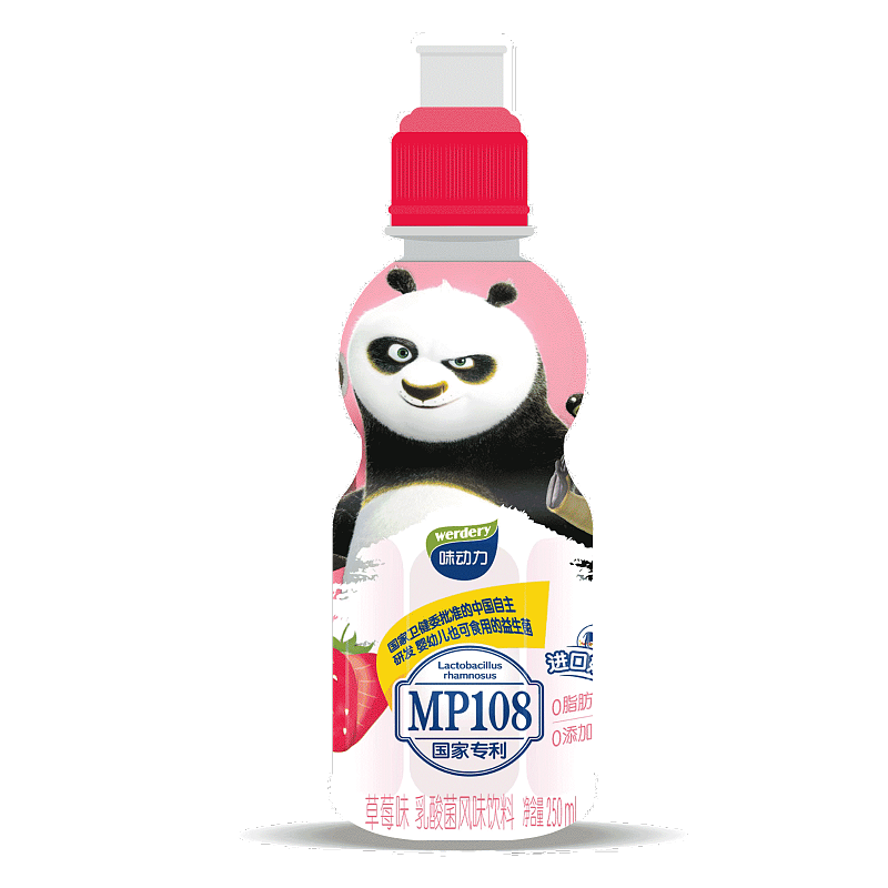 味动力运动盖系列草莓味250ml儿童成长型乳酸菌饮品