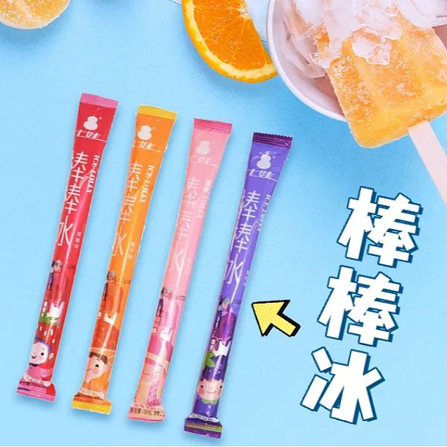 七娃棒棒冰碎冰冰奶棒果味饮品78ml