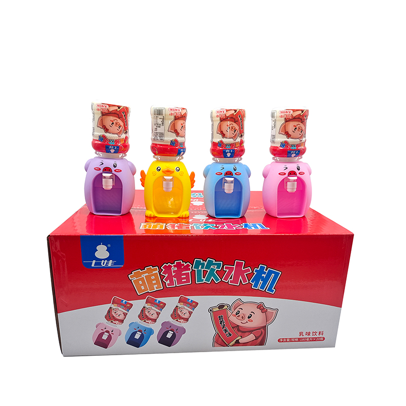 七娃萌猪饮水机乳味饮料180ml
