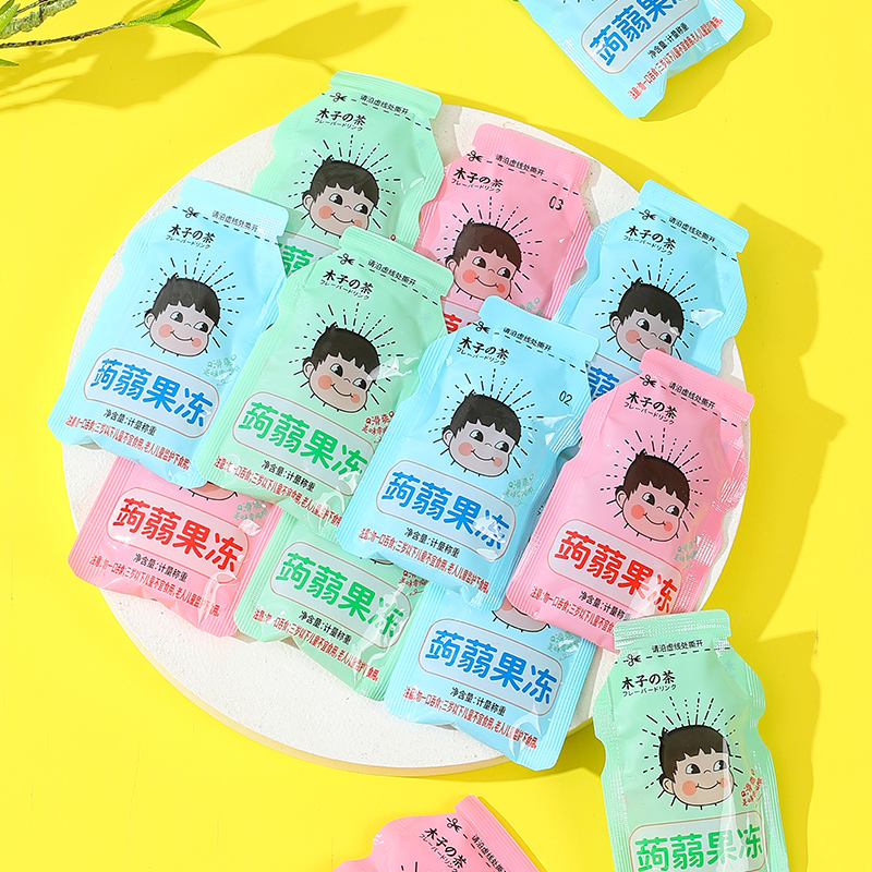 木子记水果味蒟蒻果冻 白桃/草莓/荔枝 校园/便利店/商超/零食店 
