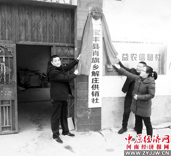 服务乡村振兴 提升为农服务 宝丰县7个村级供销社集中揭牌