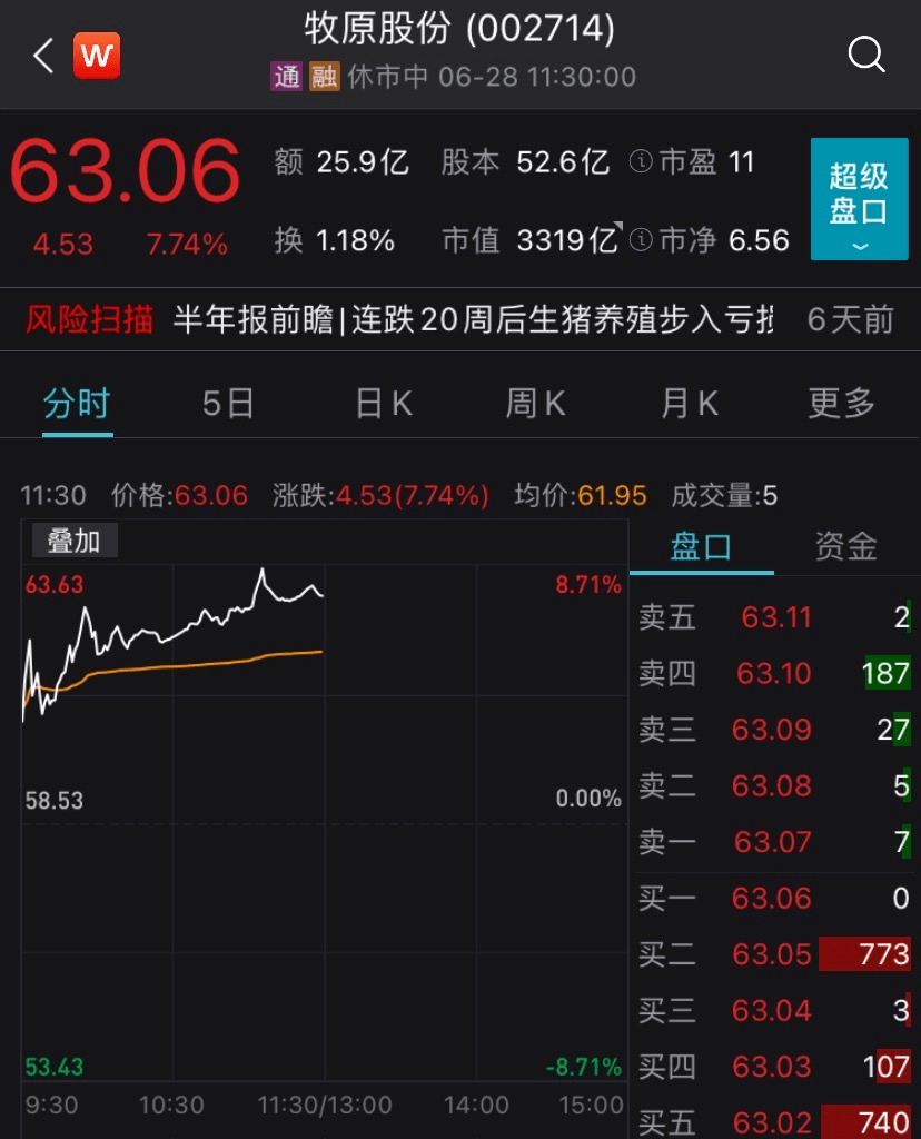 连跌20周后止跌,猪价4天回升15%,猪肉股强势反弹