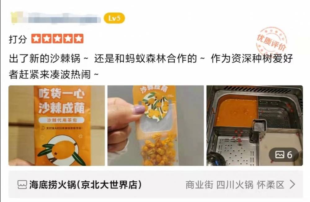 海底捞新品沙棘锅底爆红,种树计划累计数量已超15万棵