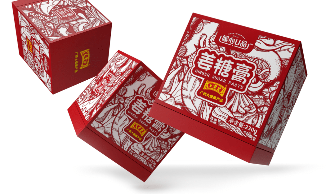 王老吉跨界联名姜糖膏的创意