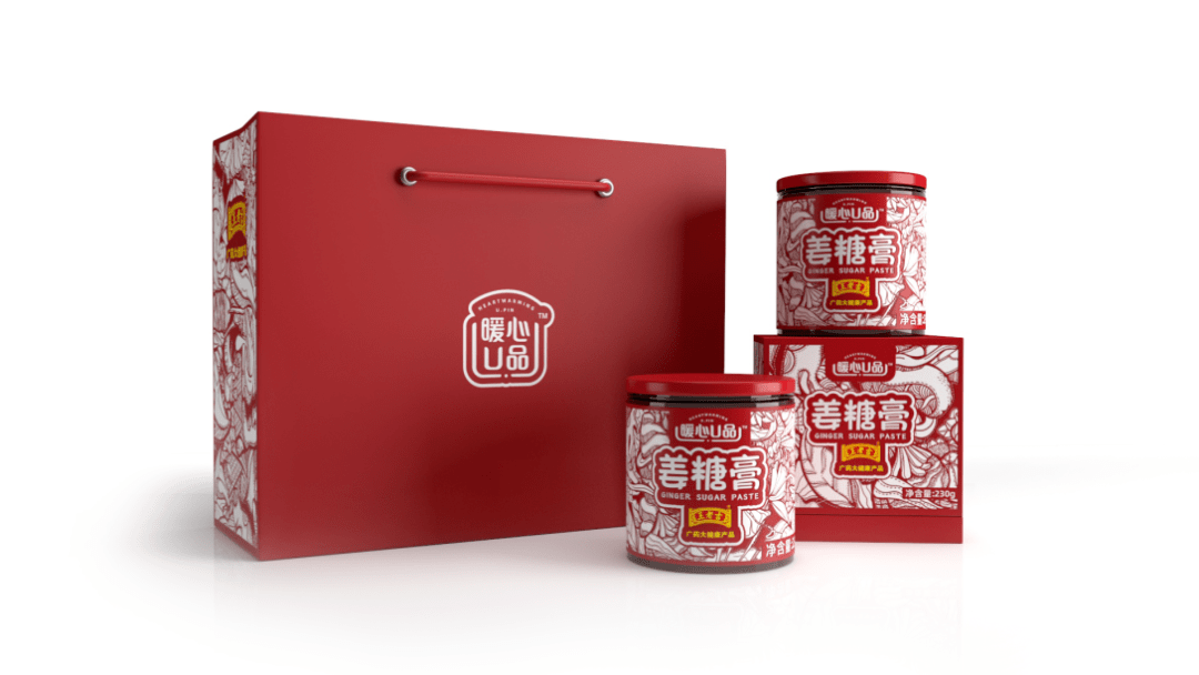 王老吉跨界联名姜糖膏的创意