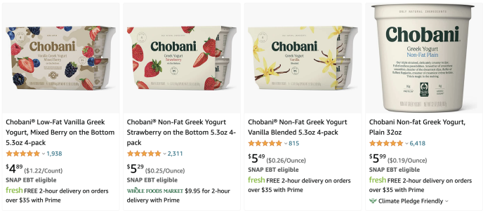 希腊酸奶品牌Chobani国内开售