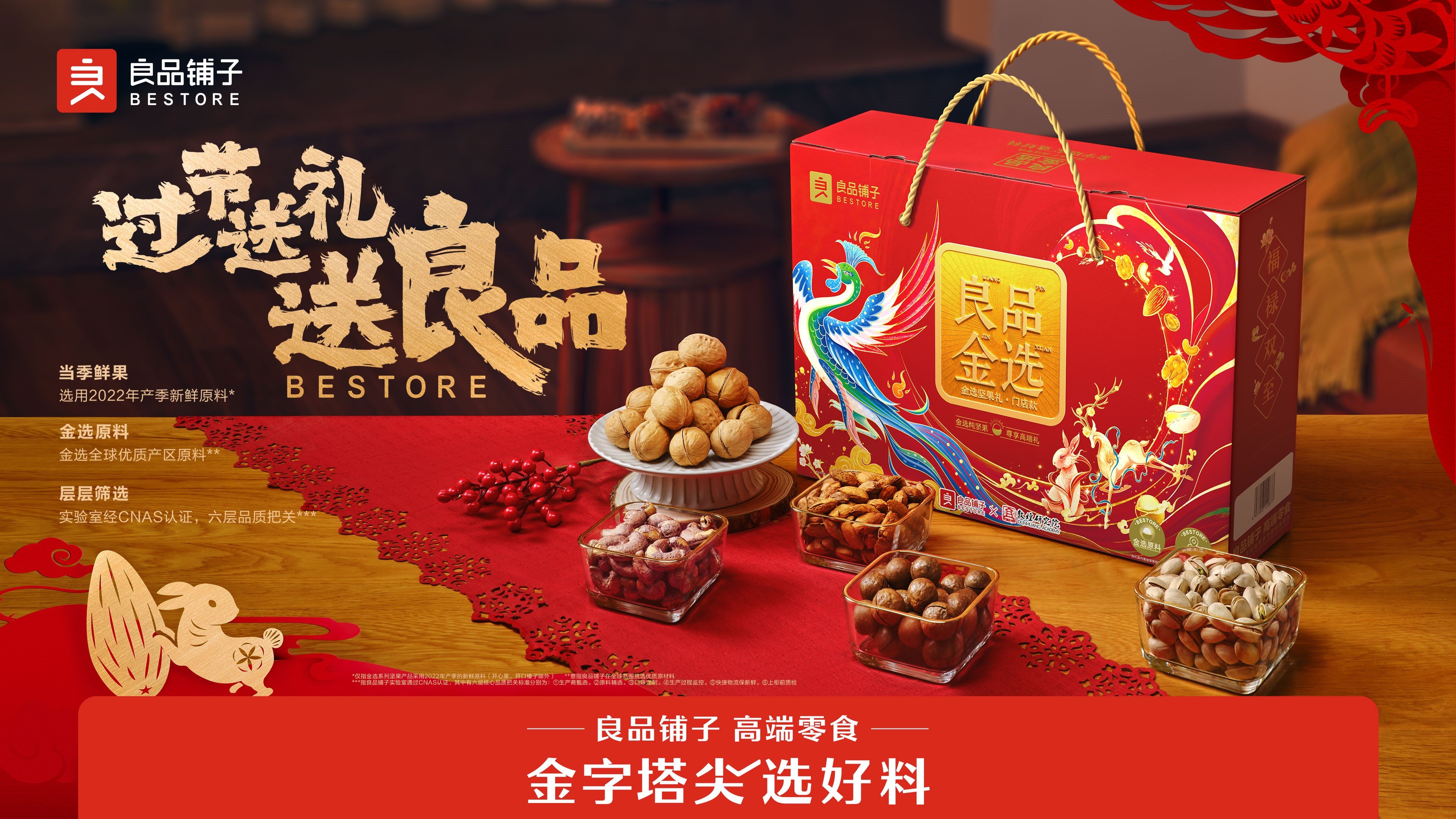 良品铺子百元以上年货礼盒销量第一，备受消费者青睐