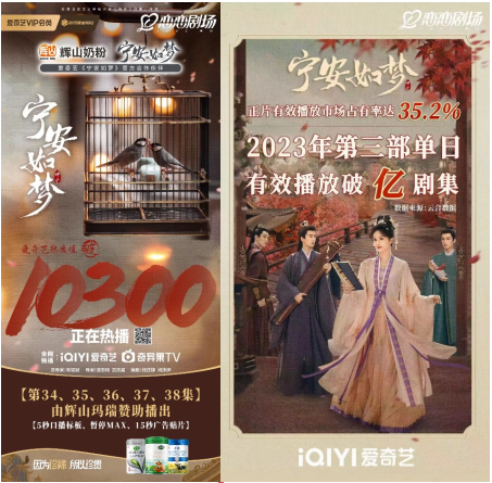 辉山奶粉合作爱奇艺爆款剧集《宁安如梦》,看热剧营销如何玩出圈