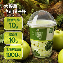 盒马 绿野仙踪 青苹果羽衣甘蓝奇亚籽酸奶昔 400g