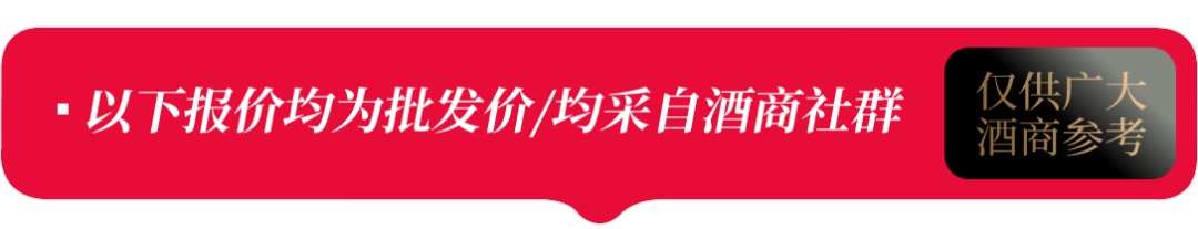 全国名酒批发报价11月8日