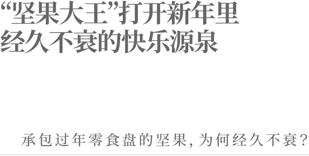“坚果大王”打开新年里经久不衰的快乐源泉