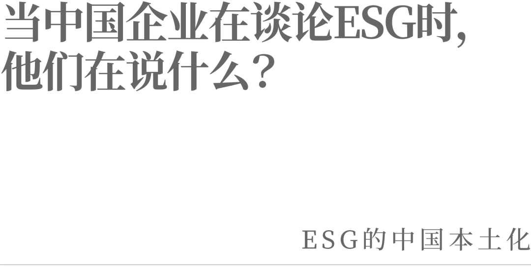 当中国企业在谈论ESG时，他们在说什么？