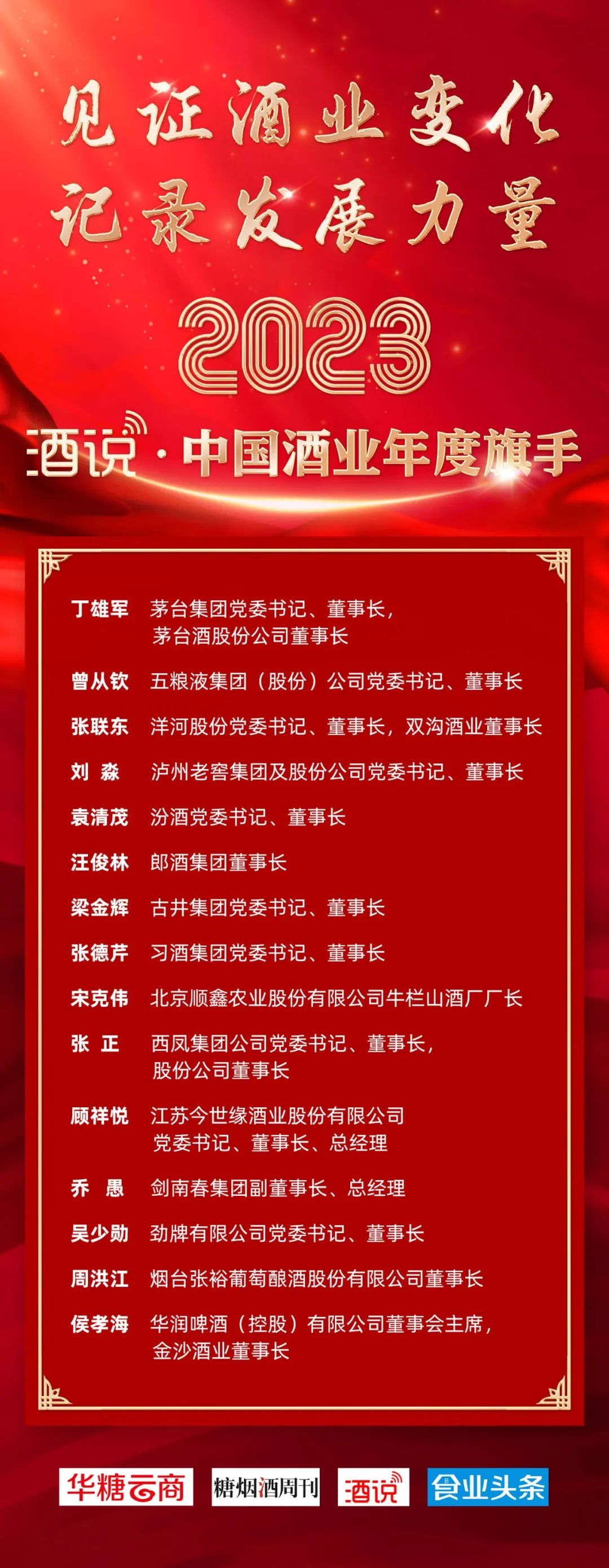 2023中国酒业年度旗手之汪俊林:绘就千亿郎酒蓝图