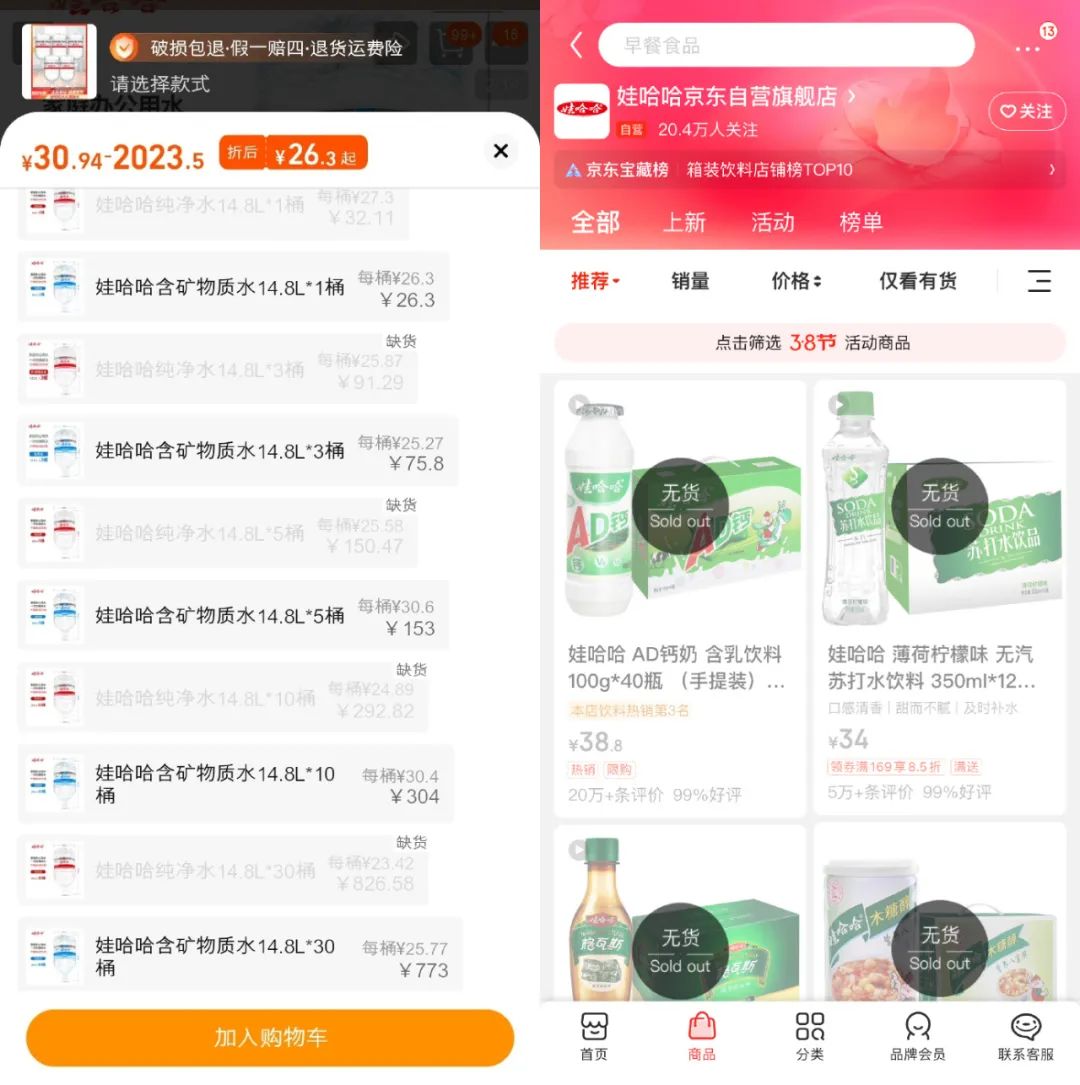 娃哈哈销量2天涨超500%,官方建议理性消费按需购买