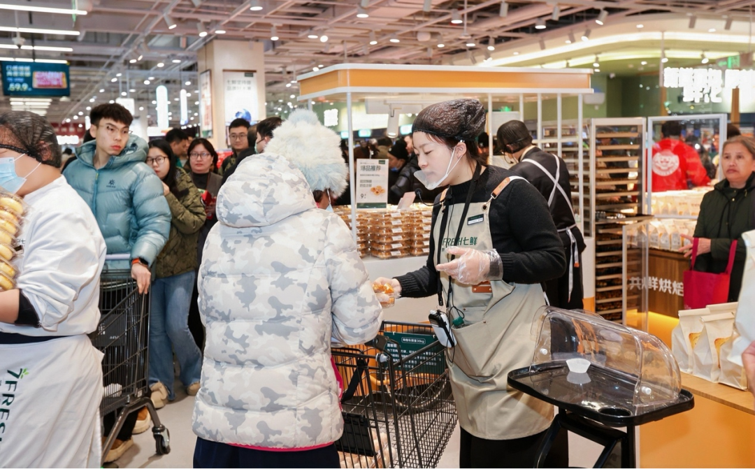 人潮涌动!京东七鲜京沪双店齐开,掀爆年货线下消费热情