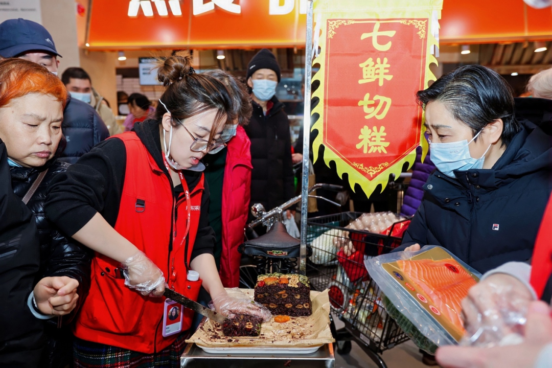 人潮涌动!京东七鲜京沪双店齐开,掀爆年货线下消费热情