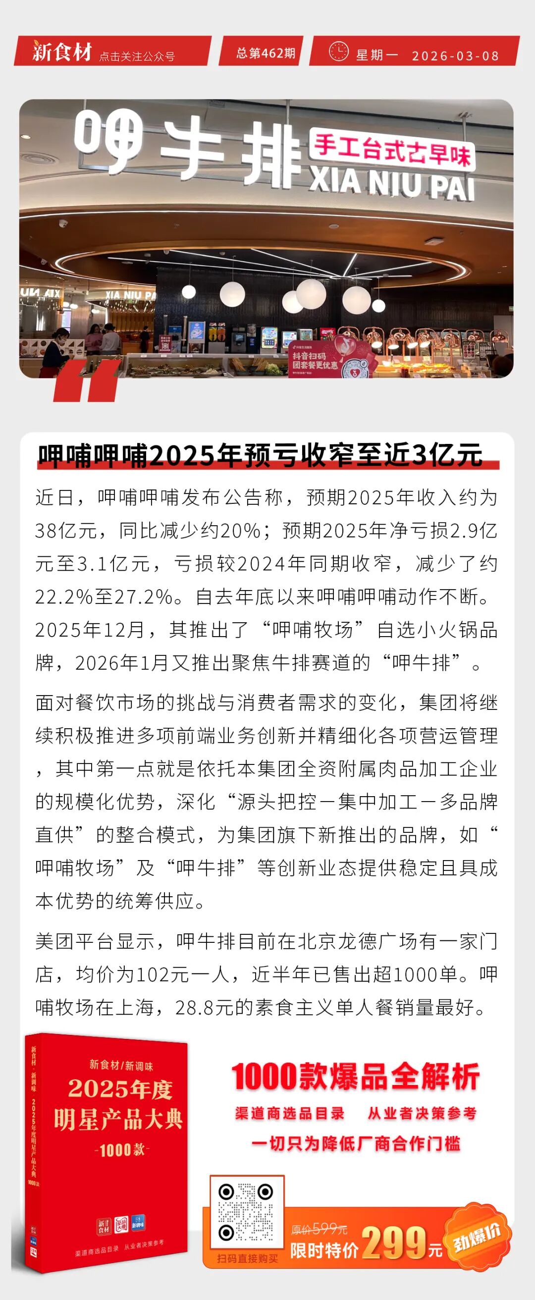 中华土鸡获两会关注；太行禾丰138吨鸡胸肉出口非洲；呷哺呷哺2025年预亏收窄至近3亿元丨快报