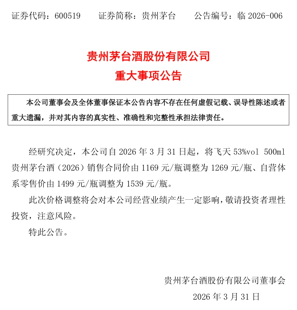 飞天茅台调价,背后的考量是什么?