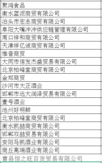 台球厅、网吧…特渠经销商名录曝光!!!
