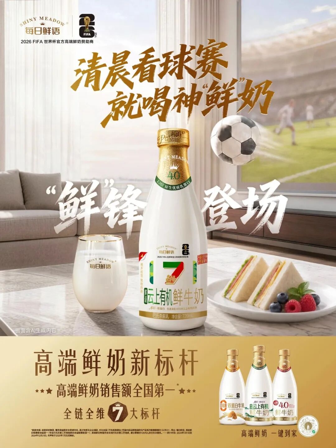 以高端品质深耕世界杯新“场景”,每日鲜语打造世界杯营销新范本