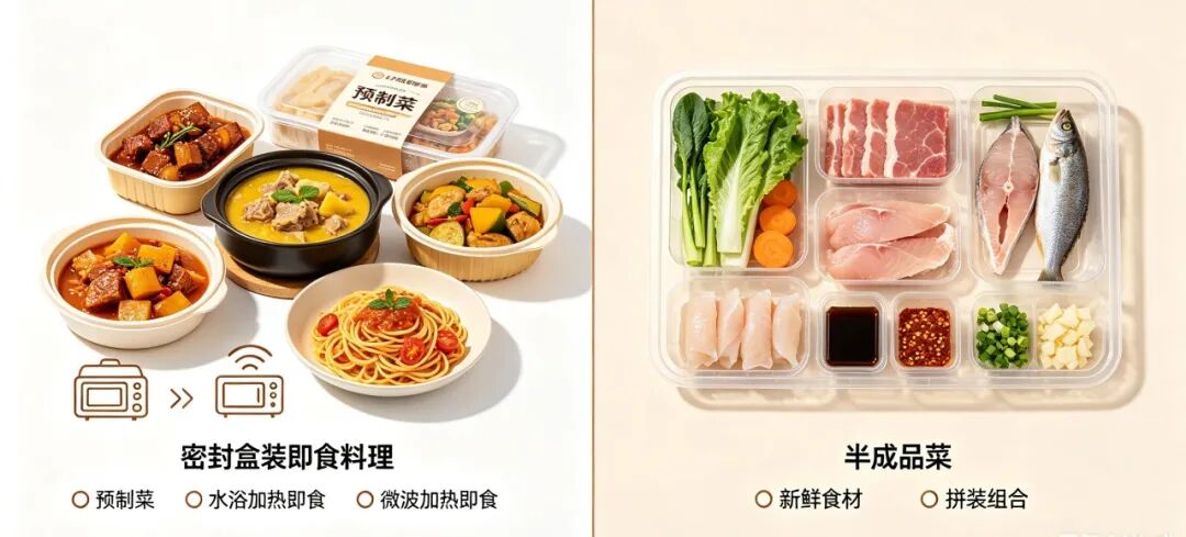 预制菜VS半成品菜：一个被骂上热搜，一个被抢空货架？