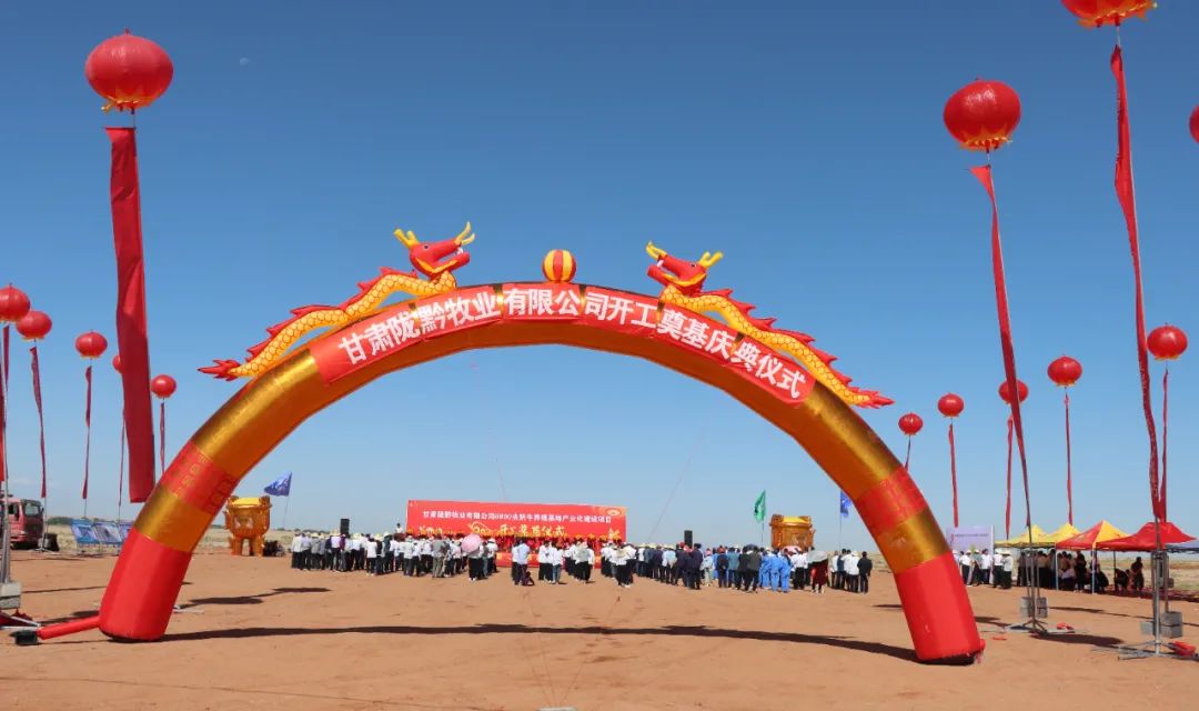 6000头!甘肃陇黔牧业开工奠基!