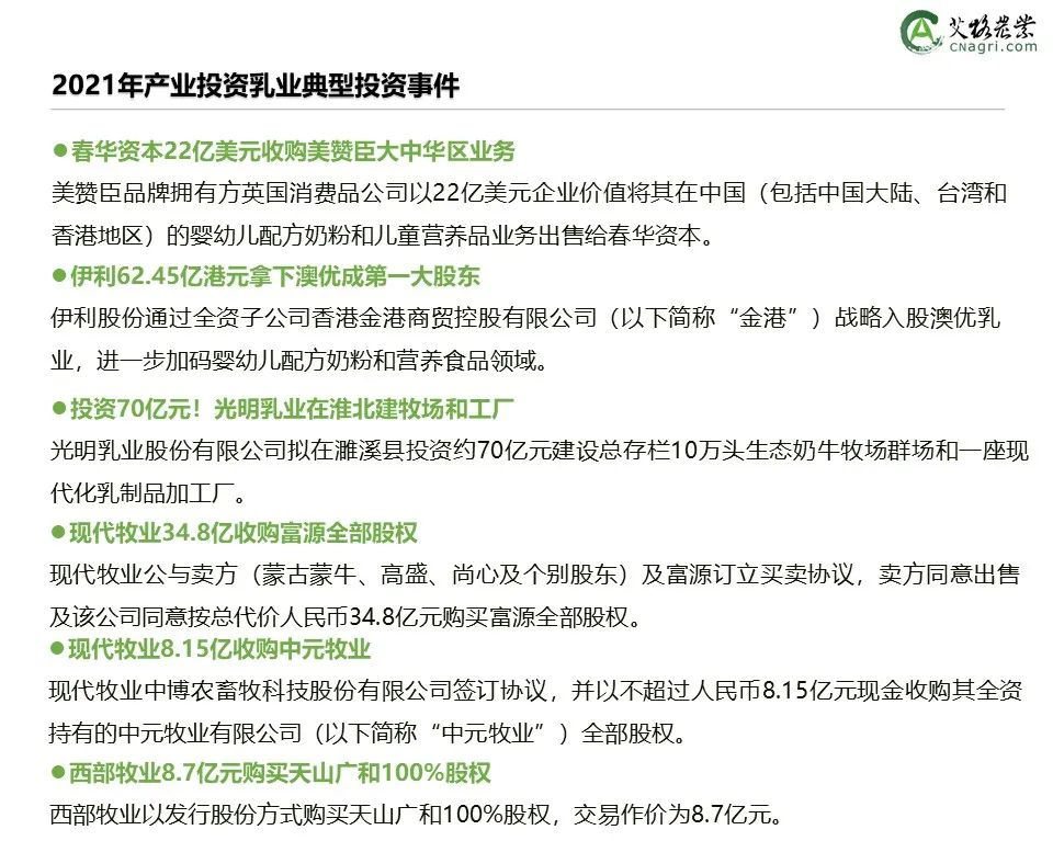 创投时代：2021年中国农业食品投资年报重磅出炉
