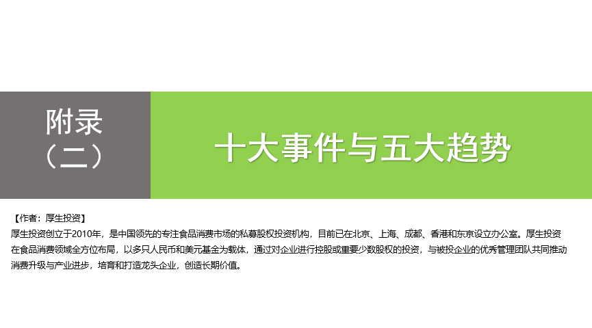 创投时代：2021年中国农业食品投资年报重磅出炉