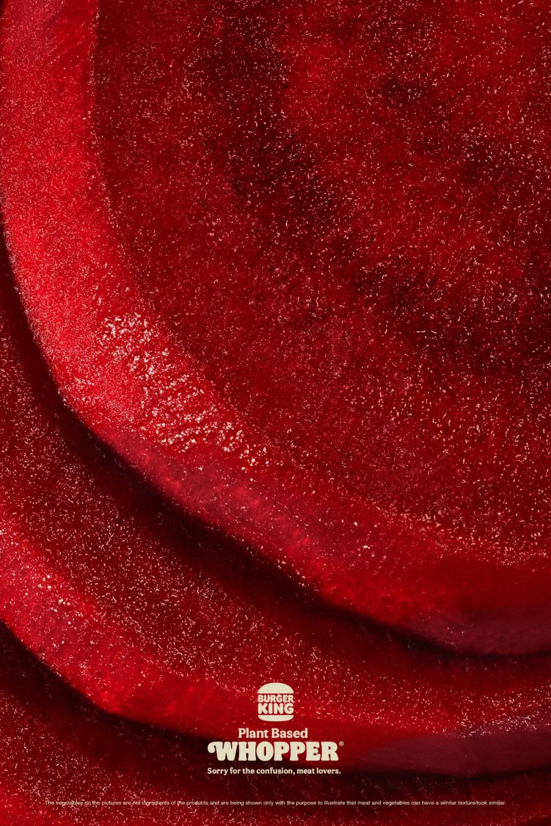 汉堡王 “迷惑” 广告：这是肉还是菜？