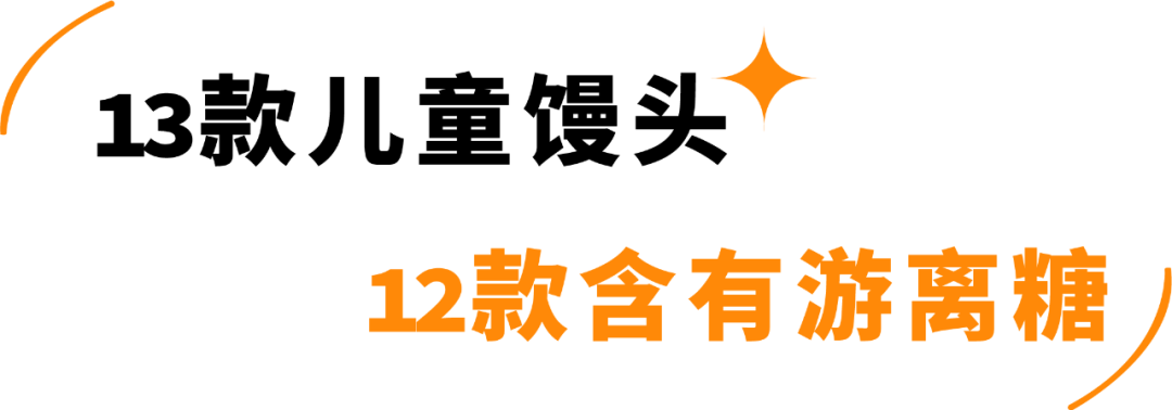 糖糖糖！13款儿童馒头含糖率92%！