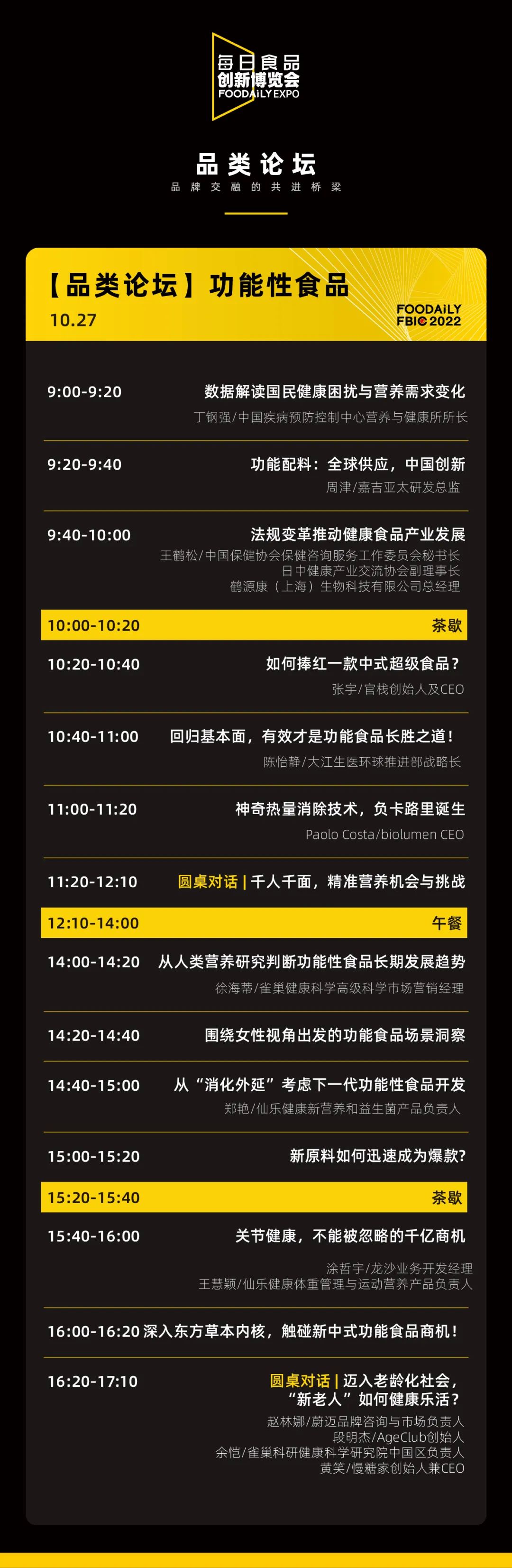 雀巢,百事、伊利、元气森林…200+嘉宾亮相,议程首次曝光!|Foodaily创博会•会议