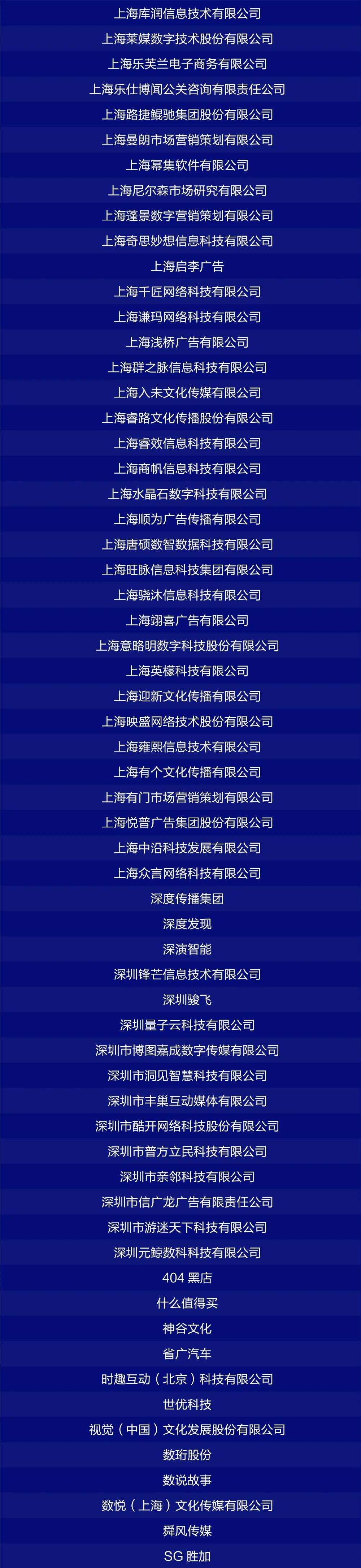 《中国数字营销生态图(2022版)》入选名单公布